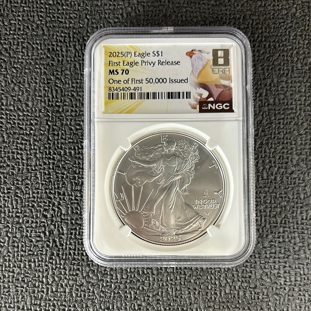 2025 MS 70 nice gang Silver American Eagle Coin